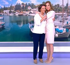 Συγκινημένη η Εύα Αντωνοπούλου: «Δεν λέμε αντίο, λέμε εις το επανιδείν» - Η αγκαλιά της Σούζη στον «αέρα» (βίντεο)