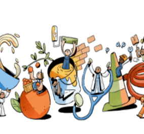 Google: Αφιερωμένο στην Εργατική Πρωτομαγιά το σημερινό doodle - Κάθε γράμμα στο λογότυπο κι ένα επάγγελμα