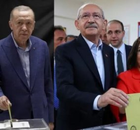 Εκλογές Τουρκία: Σχεδόν ταυτόχρονα ψήφισαν Ερντογάν και Κιλιτσντάρογλου - Τι δήλωσαν (βίντεο)