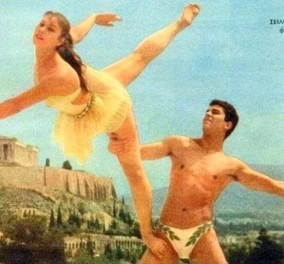 1960: Η Ακρόπολη το απόλυτο Ελληνικό φόντο για τον Βαγγέλη Σειληνό και την Ελένη Προκοπίου – Δύο υπέροχοι χορευτές