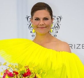 Η διάδοχος πριγκίπισσα της Σουηδίας με φόρεμα από τα H&M! Με κίτρινο fluo για τη συνήθως κλασσική royal που μας εντυπωσίασε (φωτό)