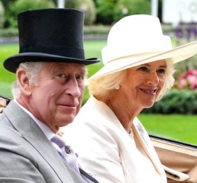 Βασιλιάς Κάρολος - Βασίλισσα Καμίλα: Με άμαξα έκαναν θεαματική εμφάνιση στο Royal Ascot (φωτό - βίντεο)
