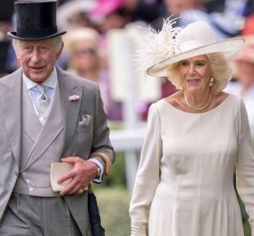 Βασίλισσα Καμίλα: Στην πιο κομψή της εμφάνιση για την τελευταία μέρα του Royal Ascot - Τι φόρεσαν η λαίδη Γκαμπριέλα & η Σόφι; (φωτό)