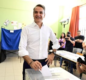 Εκλογές 2023 - Κυριάκος Μητσοτάκης: Οι πολίτες θα ψηφίσουν για μια πατρίδα σταθερή - Μαζί του Μαρέβα, Δάφνη και Κωνσταντίνος (φωτό & βίντεο)