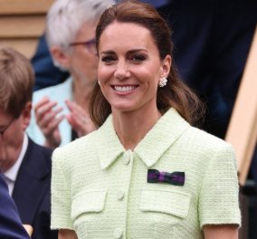 Πριγκίπισσα Κέιτ: Υπέροχη στον τελικό του Wimbledon - Με lime σιφόν φόρεμα, η απόχρωση που έκανε τάση η αγαπημένη royal (φωτό - βίντεο)