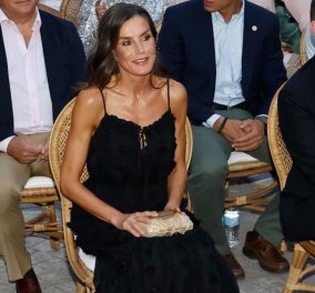 Βασίλισσα Λετίσια της Ισπανίας: Στη Μαγιόρκα με το απόλυτο black dress του καλοκαιριού - Maxi γραμμή & φανταστικό ύφασμα (φωτό)