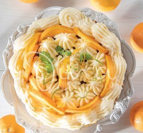 Η Ντίνα Νικολάου μας φτιάχνει: Πορτοκαλόπιτα τούρτα - Απλά απολαυστική!