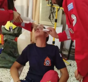 Συγκλονιστικές στιγμές στη Ρόδο: Οι εθελοντές του Ερυθρού Σταυρού στην πρώτη γραμμή της καταστροφικής πυρκαγιάς - Πανταχού παρόντες (φωτό & βίντεο)