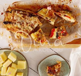 Η Ντίνα Νικολάου μας ετοιμάζει: Ρολό μελιτζάνας με μοτσαρέλα και ντομάτα - Τέλειο και για finger food!