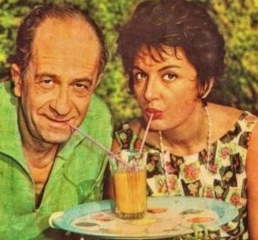 Σπάνιο vintage κλικ: όταν ο Μίμης Φωτόπουλος & η Σμαρούλα Γιούλη ετοίμαζαν την παράσταση