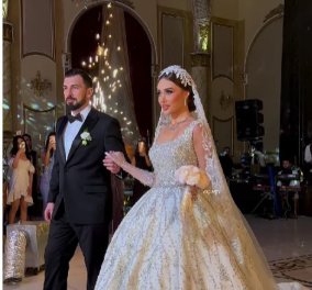 Χλιδάτος γάμος στο Αζερμπαϊτζάν - Ωραίος ο γαμπρός αλλά η καλλονή νύφη έμοιαζε με ψεύτικη μελαχρινή κούκλα - Δείτε φωτό & βίντεο