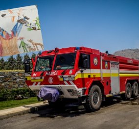 Το ξεχωριστό δώρο που συγκίνησε τους Σλοβένους πυροσβέστες: Κοριτσάκι τους χάρισε ζωγραφιά της – «Θα τη κρεμάσουμε στον πυροσβεστικό σταθμό» (φωτό)