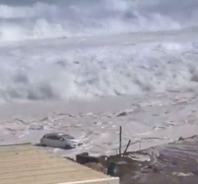 Δε θα το πιστεύετε! Κύματα έφτασαν τα 9,5 μέτρα & παρέσυραν τα πάντα - Μία γυναίκα τραυματίστηκε
