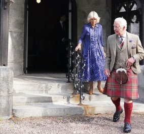 Βασιλιάς Κάρολος, Βασίλισσα Καμίλα: Οι πρώτες φώτο από το ετήσιο μνημόσυνο για την Ελισάβετ - Συγκινημένοι και οι δυο