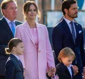 Πριγκίπισσα Σοφία της Σουηδίας: Σικ με baby pink outfit - Ο "σκανταλιάρης" γιος της Πρίγκιπας Γκάμπριελ & το ροζ τσαντάκι (φωτό)