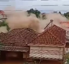 Βίντεο-Ντοκουμέντο: Η στιγμή που καταρρέει σπίτι στον Παλαμά Καρδίτσας - Η «κραυγή» για βοήθεια από τους κατοίκους