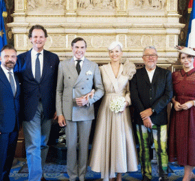 Ο Πρίγκιπας Charles-Philippe της Ορλεάνης παντρεύτηκε την καλή του Naomi Valeska-Kern - Η εντυπωσιακή τελετή & το κρεμ φόρεμα  της νύφης (φωτό)