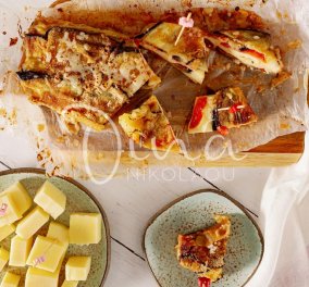 Ντίνα Νικολάου: Ρολό μελιτζάνας με μοτσαρέλα και ντομάτα - σερβίρεται και ως μεζεδάκι!