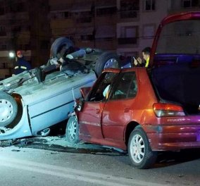 Τραγωδία στη Θεσσαλονίκη με τροχαίο: Δυο 23χρονοι δίδυμοι σοβαρά τραυματισμένοι - Νεκρός ο 24χρονος φίλος τους