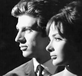 Vintage pic: Ο Γιάννης και η Ξένια Καλογεροπούλου σε ένα από τα ωραιότερα πορτραίτα της δεκαετίας του '60 - Ζευγάρι ερωτευμένο στη σκηνή & στη ζωή