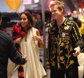 O Brad Pitt γιόρτασε μαζί με τη σύντροφο του, Ines de Ramon - Το ρομαντικό τετ-α-τετ & το πανάκριβο πουκάμισο αξίας 6.000 δολαρίων (φωτό)