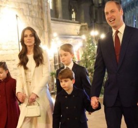 Πρίγκιπας Γουίλιαμ & Πριγκίπισσα Κέιτ: Στην εκκλησία όλη η οικογένεια - Τι φόρεσε η μικρή Σάρλοτ - Πως συμπεριφέρθηκαν ο Τζόρτζ & ο μικρός Λούις (φωτό - βίντεο)