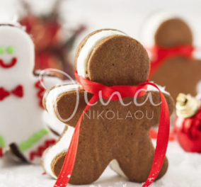 Τα πιο Χριστουγεννιάτικα κουλουράκια από τη Ντίνα Νικολάου - gingerbread cookies!