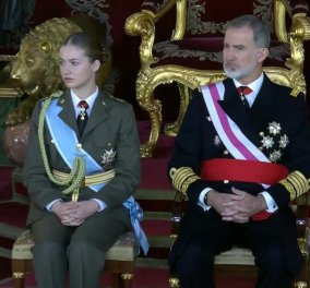 Ξανά στο πλάι του πατέρα της, Βασιλιά Φελίπε η πριγκίπισσα Λεονόρ: Η διάδοχος του θρόνου δίνει πλέον το "παρών" σε δημόσια events - Η διακριτική παρουσία της Λετίσια (φωτό)