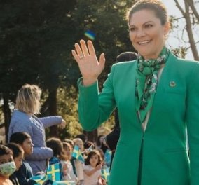 Πριγκίπισσα Βικτώρια: Το απόλυτο fashion icon στις Η.Π.Α - Με Zara κοστούμι & πράσινο μαντήλι συνεχίζει να μας εντυπωσιάζει (φωτό) - Κυρίως Φωτογραφία - Gallery - Video