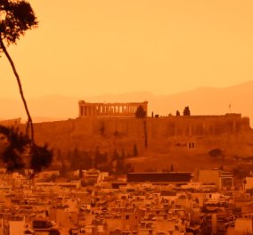 Απίστευτο βίντεο: Δείτε την αφρικανική σκόνη να καλύπτει την Αθήνα - Αργίλιο, πυρίτιο, ασβέστιο, σίδηρο & τιτάνιο τα συστατικά της