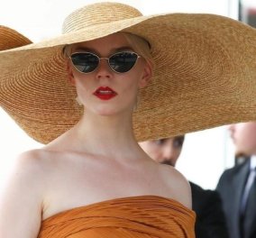 Anya Taylor-Joy: "Femme Fatale" άφιξη στη Γαλλία ενόψει του Φεστιβάλ των Καννών - Πόσο κόστισε το τεράστιο καπέλο της; (φωτό)