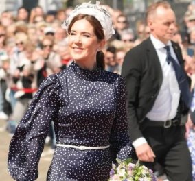 Βασίλισσας Mary της Δανίας: Απογείωσε το πουά φόρεμα της με το πιο περίτεχνο headpiece που την έχουμε δει ποτέ (φωτό-βίντεο)