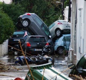 Δείτε συγκλονιστικές εικόνες από τη Βιβλική καταστροφή στην Ιαλυσό: Η κακοκαιρία Bora διέλυσε την πόλη - Τα φαινόμενα στη Ρόδο θα συνεχιστούν και αύριο