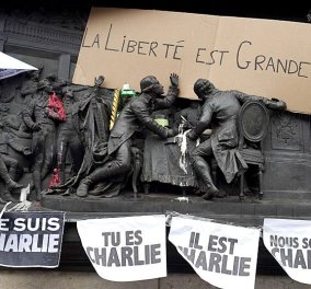 Charlie Hebdo: Ένα φωτογραφικό αφιέρωμα για την «11η Σεπτεμβρίου» της Γαλλίας και τον παγκόσμιο θρήνο για το τέλος του χαμόγελου