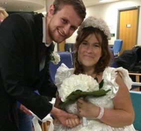 Η συγκλονιστική ιστορία της 32χρονης Μισέλ: Της έδωσαν 2 μέρες ζωή & παντρεύτηκε τον αγαπημένο της στο νοσοκομείο! (Φωτό)
