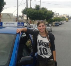 Topwoman η 18χρονη Αλεξάνδρα Κοσμαδάκη - η νεότερη οδηγός της Ελλάδας - Σε χρόνο ρεκόρ το δίπλωμα της! (φωτό) 