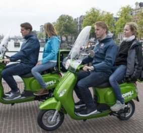 Άμστερνταμ το πρωτοπόρο! Ταξι-scooter γρήγορα και οικολογικά! - Κυρίως Φωτογραφία - Gallery - Video
