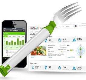 Smart fork: «Έξυπνο» πιρούνι βάζει... φρένο σε όσους τρώνε γρήγορα!  - Κυρίως Φωτογραφία - Gallery - Video