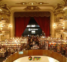 Τι θα λέγατε να διαβάζατε στο Εl Ateneo το βιβλιοπωλείο του Μπουένος Άιρες - Υπερπαραγωγή που θυμίζει μεγαλοπρεπή αίθουσα Όπερας? - Κυρίως Φωτογραφία - Gallery - Video