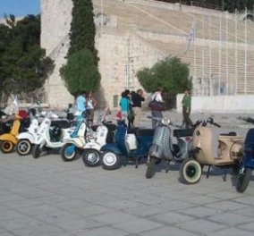 Ξέρεις από βέσπαααα; Ο γύρος της Ελλάδας με βέσπα ξεκίνησε από την Κρήτη (φωτό - βίντεο )  - Κυρίως Φωτογραφία - Gallery - Video