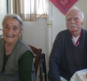 Good news: Εκείνος 97, εκείνη 93, δίνουν τη συνταγή της μακροζωίας: Αγώνας και αγάπη το μυστικό 72 ετών μαζί! - Κυρίως Φωτογραφία - Gallery - Video