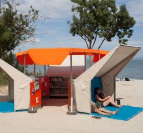 Great idea! Δείτε μια καταπληκτική βιβλιοθήκη πάνω στην αμμουδιά που σχεδίασαν ευφάνταστοι δημιουργοί - Κυρίως Φωτογραφία - Gallery - Video