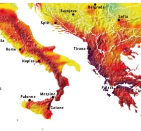 Best of eirinika 2013:Αποκλειστικό: Στο βαθύ κόκκινο η Ελλάδα στους νέους χάρτες 50 επιστημόνων με τη σεισμογένεια της Ευρώπης-Θα γίνει μεγαλύτερος σεισμός στην  Ελλάδα; - Κυρίως Φωτογραφία - Gallery - Video