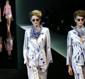 Η αβάστακτη μίνιμαλ γραμμή του Giorgio Armani στην νέα του κολεξιόν από το Fashion Week του Μιλάνου - Ο άντρας που ξέρει ότι το περιττό δεν ομορφαίνει την γυναίκα! (φωτό - βίντεο) - Κυρίως Φωτογραφία - Gallery - Video