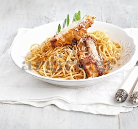 Μακαρονάδα με σνίτσελ κοτόπουλο και τυρένια σάλτσα από τα χεράκια της Αργυρώς! - Κυρίως Φωτογραφία - Gallery - Video