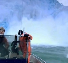 Εντυπωσιακό βίντεο: ρεπόρτερ του BBC γλύτωσαν στο...τσακ από κατάρρευση παγόβουνου ενώ γύριζαν ντοκιμαντέρ - Κυρίως Φωτογραφία - Gallery - Video