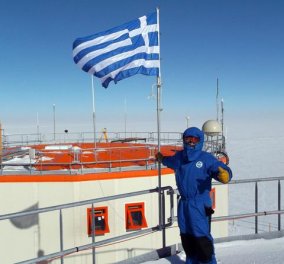 Good news: Ευάγγελος Καϊμακάμης: άνεργος γιατρός στην Ελλάδα επελέγη  μεταξύ 10.000 για αποστολή στην Ανταρκτική - ύψωσε την Ελληνική σημαία και παρέδωσε σε έναν ακόμη Έλληνα που γύρισε από το κρύο 