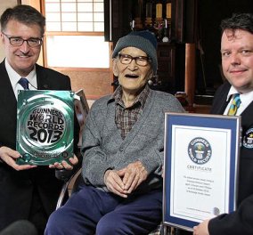 Ο μακροβιότερος άνδρας στον κόσμο είναι Ιάπωνας και 115 ετών! - Κυρίως Φωτογραφία - Gallery - Video