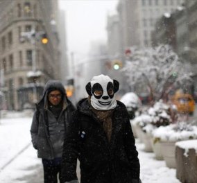 Smile: Μπορεί τα χιόνια και το κρύο να έχουν... παγώσει την Ν. Υόρκη αλλά οι κάτοικοι δείχνουν να το απολαμβάνουν! (φωτό) - Κυρίως Φωτογραφία - Gallery - Video