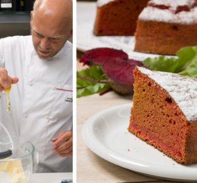 Βήμα βήμα πλάι στον chef - patissier Στέλιο Παρλιάρο, για ενα συγκλονιστικό κέικ με παντζάρια! - Κυρίως Φωτογραφία - Gallery - Video